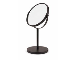 Make-up Spiegel Dubbelzijdig 35 cm – Zwarte Cosmeticaspiegel – Tafels Spiegel voor Badkamer