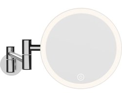 Make-up spiegel met LED verlichting 1X / 5X vergroting make-upspiegel' voor aan de wand en staan