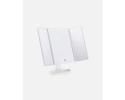 Make Up Spiegel met LED Verlichting - Dimbaar - Lichtstanden - Vergrootspiegel - Draadloos