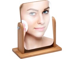 Make-Up Spiegel - Rechthoekig Bamboo - Bamboe - 100 procent Eco FSC Hout