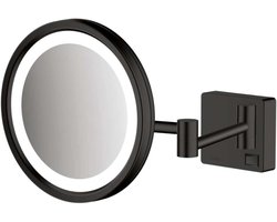Make-up Spiegel - Vergrootspiegel Badkamer - Dagelijkse Verzorging - 3x Vergroting - Niet gespecificeerd - Mat Zwart