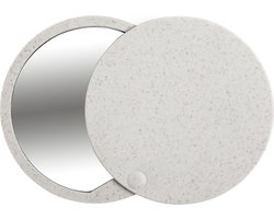 Make-up spiegel - Zakspiegel - Reisspiegel - Rond - Compact - Uitschuifbaar - Dames - 7 cm - Tarwestro - ABS - naturel