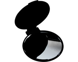 Make-up Spiegeltje - Mini Zakspiegeltje voor in de Handtas - Zwart - Gratis Verzonden