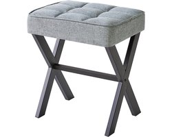 Make up Stoel - Kaptafel Kruk - Visagie - Grijs