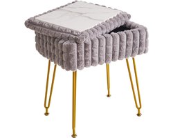 Make up Stoel - Kaptafel Kruk - Visagie - Grijs