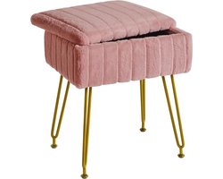 Make up Stoel - Kaptafel Kruk - Visagie - Roze