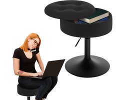 Make up Stoel - Kaptafel Kruk - Visagie - Zwart