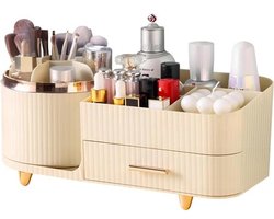 Make-uporganizer met lades - ruimtelijke vitrine voor make-up, huidverzorging, borstels en accessoires