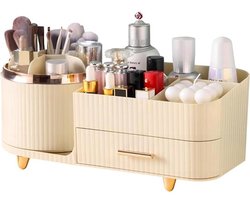 Make-uporganizer met lades - ruimtelijke vitrine voor make-up, huidverzorging, borstels en accessoires