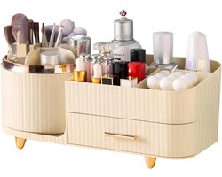 Make-uporganizer met lades - ruimtelijke vitrine voor make-up, huidverzorging, borstels en accessoires