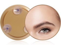 Make-upspiegel - met zuignap - ronde vergrotende spiegel - draagbare badkamerspiegel - voor close-up, precieze make-up en huidverzorging - goud, 150 mm * 20x vergrotende spiegel (concaaf)