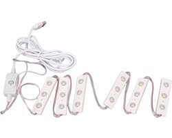 Makeup Spiegel Verlichting Kit - Hollywood Stijl - Licht Verstelbare Helderheid - USB Aansluiting - DIY Spiegel Strip Licht - Bulb voor Tafel en Badkamer Spiegel - Mirror Niet (6 Strings)