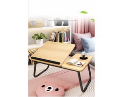 MakkelijkMooi Leestafel voor op Bed - Bedtafel - Verstelbare Laptoptafel - Werktafel voor Bed of Bank - Computertafel Inklapbaar