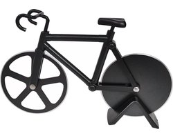 Mako Pizzasnijder Fiets - Zwart - Pizza Snijder - Pizza Fiets - Pizzames - Pizza Accessoires - Pizza Cadeau - Fiets Gadget