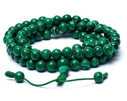 Mala malachiet look (synthetisch) 108 kralen