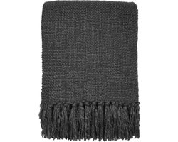 Malagoon - Anthracite grey solid throw