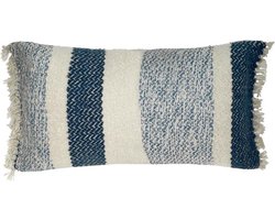 Malagoon - Berber grainy blue cushion