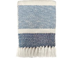 Malagoon - Berber grainy blue throw