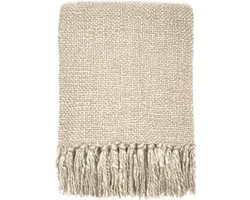 Malagoon - Ivory white solid throw
