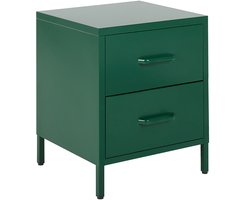 MALAVI - Nachtkastje - Groen - Staal