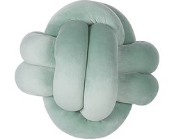 MALNI - Sierkussen - Mintgroen - 20 x 20 cm - Fluweel