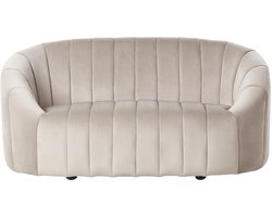 MALUNG - Tweezitsbank - Beige - Fluweel