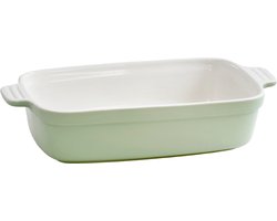Mama Cucina Ovenschaal - Ovenschotel - Groen - Aardewerk - Rechthoekig - 31 cm x 17.5 cm