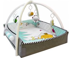 MamaLoes 5-in-1 Multifunctioneel Speelkleed / Ballenbak - Buikligtrainer - Babygym - Speelmat met Boog - Diertjes