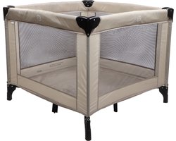 MamaLoes Inklapbare Box voor Baby - Beige - Compacte Kinderbox - Inclusief draagtas - Luuk