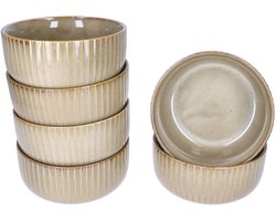 MamboCat 6-delig set muesdisken Bistro bruin - 24327370