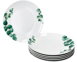 MamboCat MamboCat Set van 6 eucalyptus dinerborden 26,8cm porselein