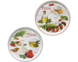 MamboCat Set van 2 pizzaborden Napoli Pizzafoods groen + rood 31cm
