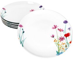MamboCat Set van 6 MARIE porseleinen dinerborden voor 6 personen