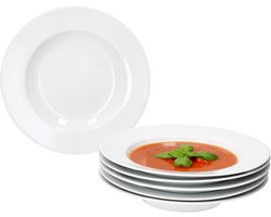 MamboCat Set van 6 TOMMY soepborden wit porselein