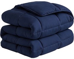 Mammoet Dekbed Ease 140 x 200 cm – eenpersoons winterdekbed – 100% polyester - hypoallergeen – vlamvertragend – blauw