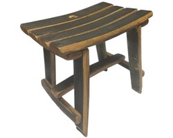 ManCave Cask Barrel Stoel cube 40 cm / Whiskyvat / Eikenhout / Krukje / Handgemaakt