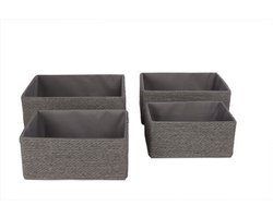 Manden set 4 stuks Grijs