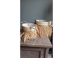 manden set zeegras erg decoratief
