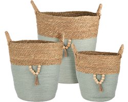 Mandenset 3-delig stro rond