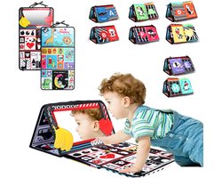 Maness® Buikligtrainer Baby - Knisperboekje Baby - Baby speelgoed 6 maanden - Educatief Speelgoed - Tummy Time - Montessori - Sensorisch