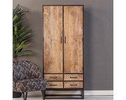 Mangohouten Kabinet Kast San Antonio 90 cm Mahom