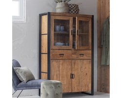 Mangohouten Vitrinekast Britt Mahom