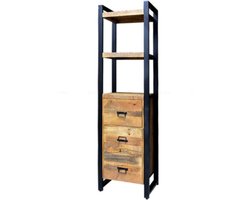 Mangohoutenmeubels - Boekenkast - Mangohoutenkast - Woonseries (ook te zien in onze showroom)