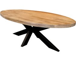 Mangohoutenmeubels - Tafel - ovaal- Mango - Hout - Eettafel - 160x90x76 - 5 cm dik blad - Massief (ook te zien in onze showroom)