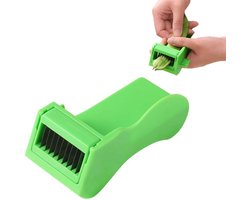 Mangosnijder - Groen - Stangbonensnijder en Verwijderaar - Roestvrij Staal Lemmet - Keukengereedschap voor Thuisgebruik