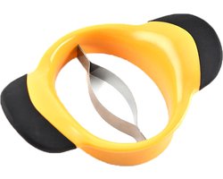 Mangosnijder - Mangosnijder - Multifunctionele - Mango Dunschiller - Mango Verdeler - Voor Het Verdelen En Ontpitten - Keukengereedschap - Mango Cutter - geel - 20*9cm - Rvs