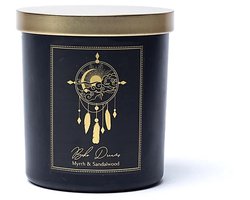Manifestatiekaars Boho Dreams in glas met deksel - Myrrh & Sandalwood