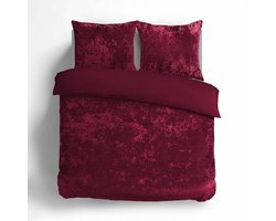 Manilla - Dekbedovertrek - Velvet - 140x200cm - Rood