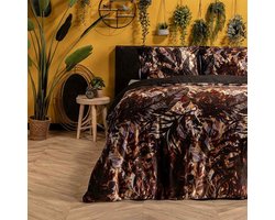 Manilla - Dekbedovertrek - Velvet - 200x200cm - Ivory Rood