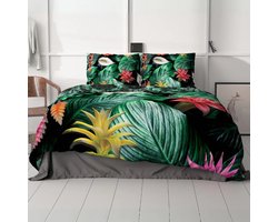 Manilla - Dekbedovertrek - Velvet - 200x200cm - Virginia Groen